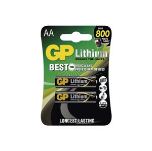 2 ks Lithiová baterie AA GP LITHIUM 1,5V