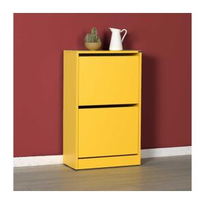 Adore Furniture Botník 84x51 cm žlutá