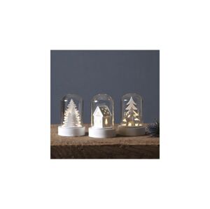 Eglo Eglo 410045 - SADA 3x LED Vánoční dekorace KUPOL 1xLED/0,06W/1xCR2032 bílá