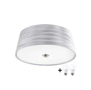 Eglo Eglo 94306- LED Stropní svítidlo FONSEA 1 2xE27/9W/230V stříbrná