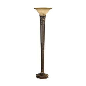 Elstead Feiss - Stojací lampa OPERA 1xE27/100W/230V bronz/béžová