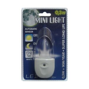 Prezent Lampička do zásuvky MINI-LIGHT (modré světlo)