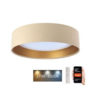 LED Stropní svítidlo SMART GALAXY LED/24W/230V Wi-Fi Tuya béžová/zlatá + DO