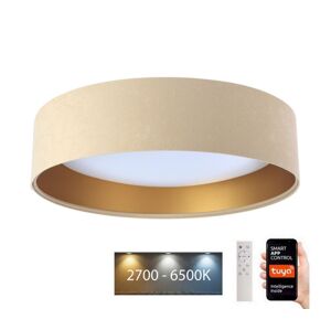 LED Stropní svítidlo SMART GALAXY LED/36W/230V Wi-Fi Tuya béžová/zlatá + DO