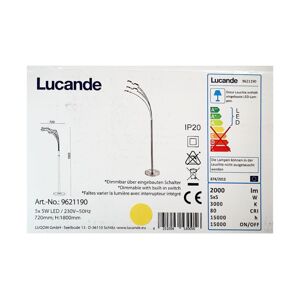 Lucande Lucande - LED Stmívatelná stojací lampa CATRIONA 5xLED/5W/230V
