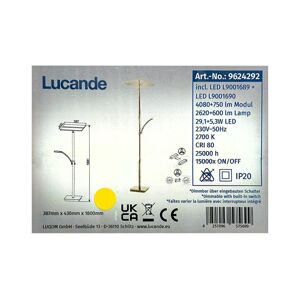 Lucande Lucande - LED Stmívatelná stojací lampa PARTHENA LED/29,1W/230V + LED/5,3W/230V
