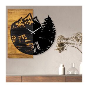 Nástěnné hodiny 56x58 cm 1xAA dřevo/kov