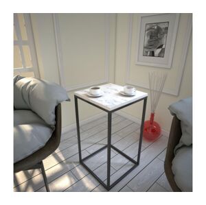 Odkládací stolek PURE 62x35 cm bílá/černá