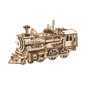 RoboTime RoboTime - 3D dřevěné mechanické puzzle Parní lokomotiva