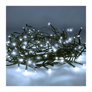LED venkovní vánoční řetěz, 300 LED, 30m, přívod 5m, 8 funkcí, časovač, IP44, studená bílá; 1V04-W-1