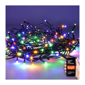 LED WIFI smart venkovní vánoční řetěz, 400 LED, 20m, přívod 5m, teplá bílá + vícebarevný  1v13-WIFI