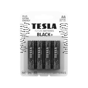 Tesla Batteries Tesla Batteries - 4 ks Alkalická baterie AA BLACK+ 1,5V